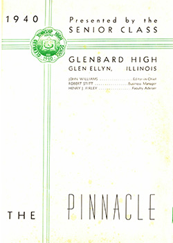 Glenbard West Yearbook Cover 1940