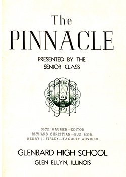 Glenbard West Yearbook Cover 1941