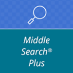 Middle search plus logo