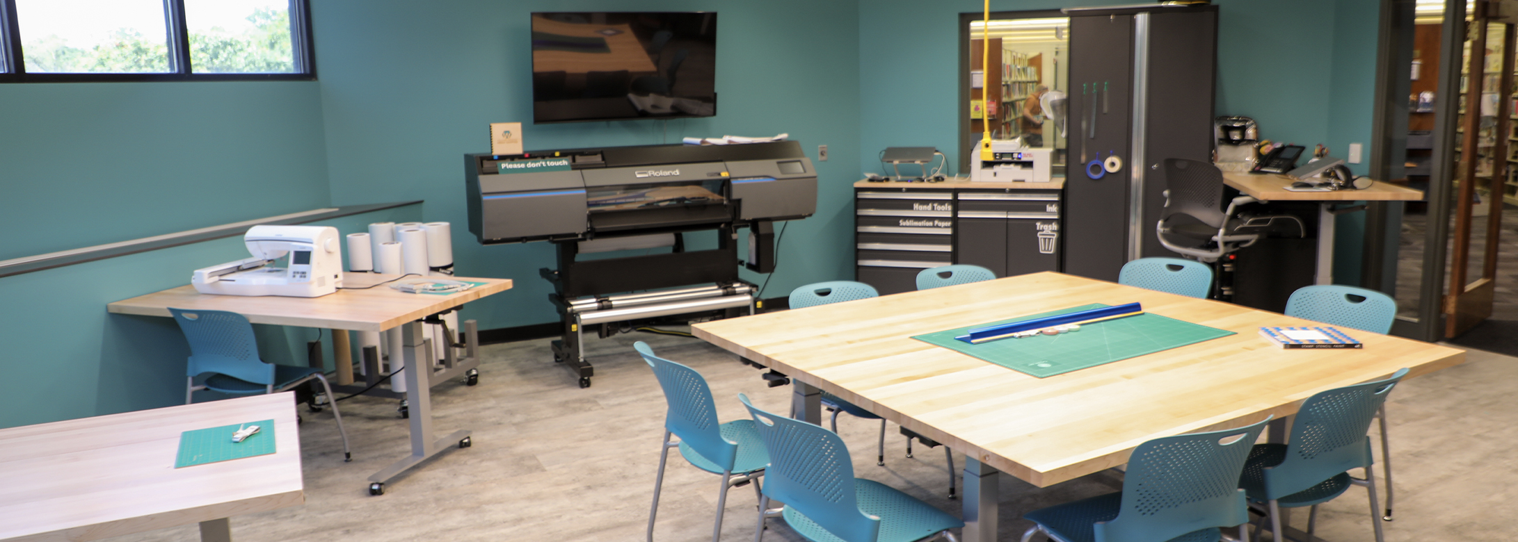 The library's makerspace