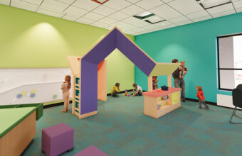 render of the Youth play area